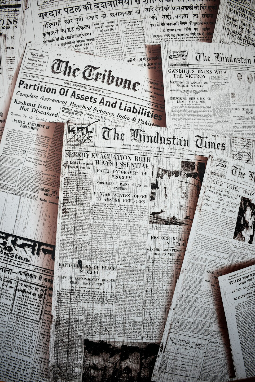 vintage newspaper headlines