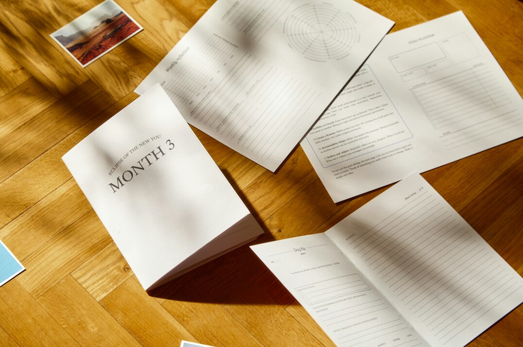 historical documents on table