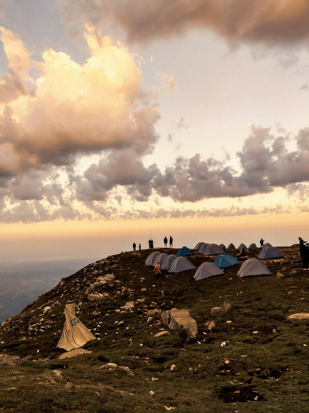 mountain expedition tent